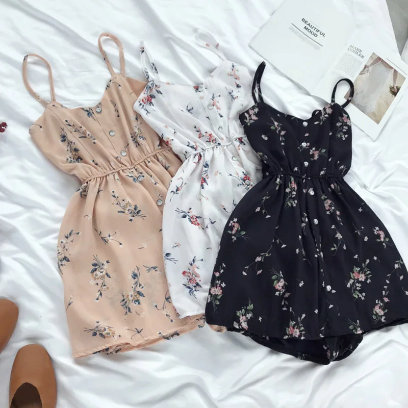 HELIAR Spring Floral Printed Rompers Women Playsuits Lady Jumpsuits with Buttons Lapel Rompers Sleeveless Casual Female Playsuit
HELIAR Spring Floral Printed Rompers Women Playsuits Lady Jumpsuits with Buttons Lapel Rompers Sleeveless Casual Female Playsuit