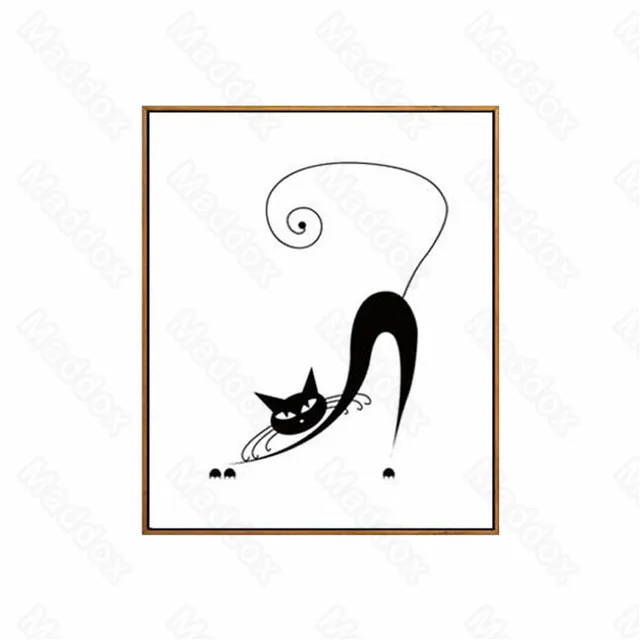 Frameless Ink Print Canvas Painting Cartoon Style Cute Black and White Simple Abstract Stretched Kitten Poster Painting
Frameless Ink Print Canvas Painting Cartoon Style Cute Black and White Simple Abstract Stretched Kitten Poster Painting