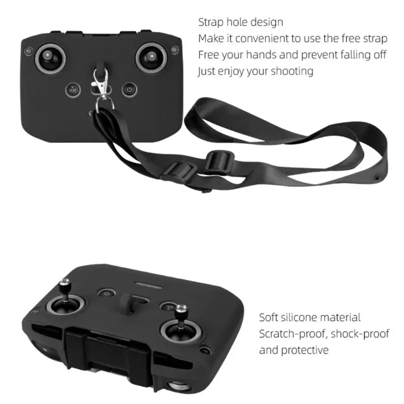 1Set Soft Silicone Protective Cover with Remote Controller Strap Lanyard Protection Sleeve for D-JI Mavic Air 2 Drone Accessorie
1Set Soft Silicone Protective Cover with Remote Controller Strap Lanyard Protection Sleeve for D-JI Mavic Air 2 Drone Accessorie