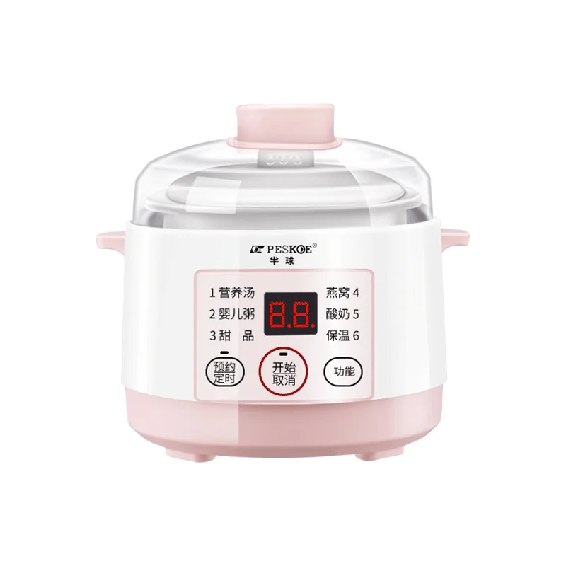 Electric cooker small 1-2 people household ceramic water-proof stew bb soup and porridge artifact automatic bird's nest stew pot
Electric cooker small 1-2 people household ceramic water-proof stew bb soup and porridge artifact automatic bird's nest stew pot