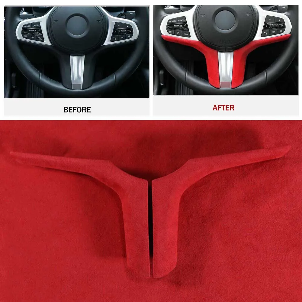 For BMW 1 3 5 7 Series X5 6GT Alcantara Look Steering Wheel Decor Cover Trim Steering Wheel Cover Decoration
For BMW 1 3 5 7 Series X5 6GT Alcantara Look Steering Wheel Decor Cover Trim Steering Wheel Cover Decoration
