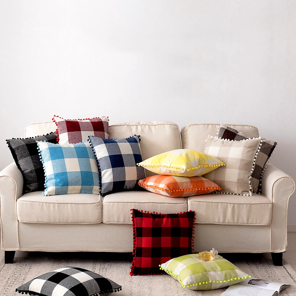 1PCS New home hug pillowcase fashion plaid cushion cover ball tassel cotton linen hug pillowcase ins hug pillowcase spot
1PCS New home hug pillowcase fashion plaid cushion cover ball tassel cotton linen hug pillowcase ins hug pillowcase spot
