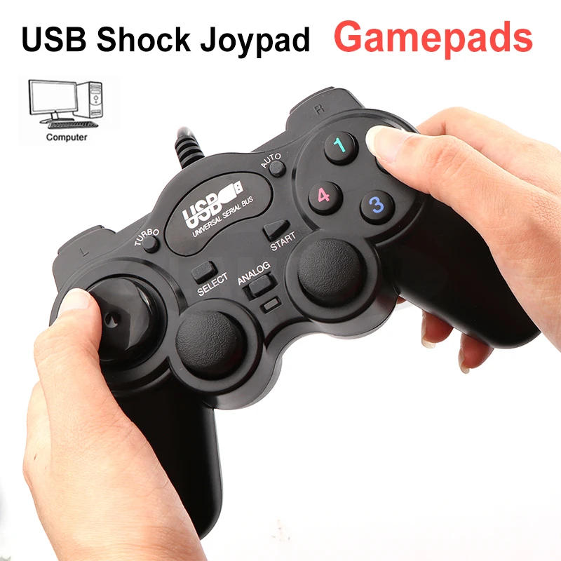 Wired Shock Joystick Game Controller USB 2.0 Joypad Gamepad For PC Laptop Computer Win7/8/10/XP/Vista Wired Game pad Joystick
Wired Shock Joystick Game Controller USB 2.0 Joypad Gamepad For PC Laptop Computer Win7/8/10/XP/Vista Wired Game pad Joystick