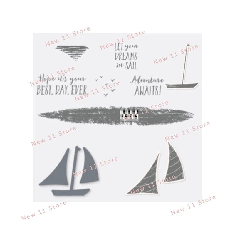 New 2021-2022 Sailboat Clear Stamps Scrapbooking For Paper Making Cutting Dies Embossing Frame Card Craft
New 2021-2022 Sailboat Clear Stamps Scrapbooking For Paper Making Cutting Dies Embossing Frame Card Craft