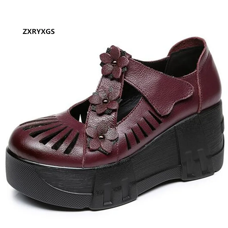 2021 New Spring Comfortable Classic Flowers Genuine Leather Shoes Platform Wedges Breathable Sandals Women Shoes High Heels
2021 New Spring Comfortable Classic Flowers Genuine Leather Shoes Platform Wedges Breathable Sandals Women Shoes High Heels