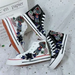 Rhinestone high-top shoes female ins tide 2021 spring and autumn new lace college style women's shoes casual sports canvas shoes
Rhinestone high-top shoes female ins tide 2021 spring and autumn new lace college style women's shoes casual sports canvas shoes