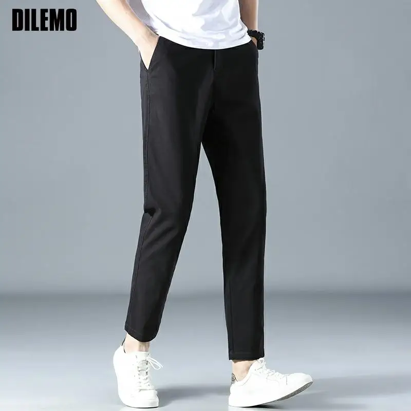 Top Quality 96% Cotton New Brand Casual Fashion Streetwear Pants For Men Korean Youn Trousers Mens Clothes 2021
Top Quality 96% Cotton New Brand Casual Fashion Streetwear Pants For Men Korean Youn Trousers Mens Clothes 2021