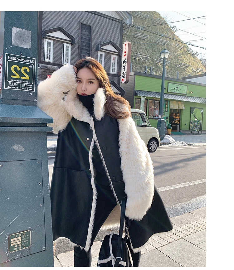 Loose Faux Fur Coat Lambwool Outwear Feamle Campera Mujer Winter Lamb Wool Leather Jacket Women 2020 New Korean Style
Loose Faux Fur Coat Lambwool Outwear Feamle Campera Mujer Winter Lamb Wool Leather Jacket Women 2020 New Korean Style