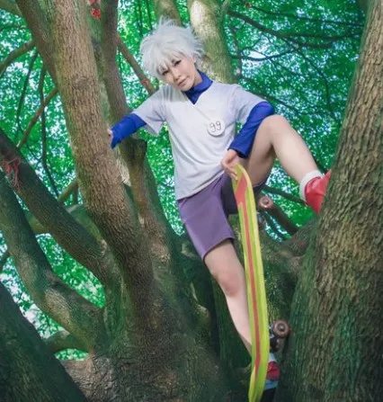 Hunter X Hunter Cosplay Killua Zoldyck Cosplay Costume Men Women Kids Halloween Outfits Custom Made Halloween WIG SHOES
Hunter X Hunter Cosplay Killua Zoldyck Cosplay Costume Men Women Kids Halloween Outfits Custom Made Halloween WIG SHOES