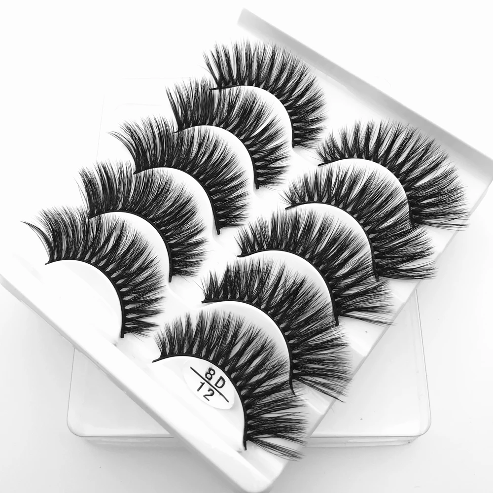 5 Pairs 8D Mink Hair False Eye Lashes Wispy Makeup Thick Natural Cross Long Handmade False Eyelashes Eye Makeup Beauty Extension
5 Pairs 8D Mink Hair False Eye Lashes Wispy Makeup Thick Natural Cross Long Handmade False Eyelashes Eye Makeup Beauty Extension