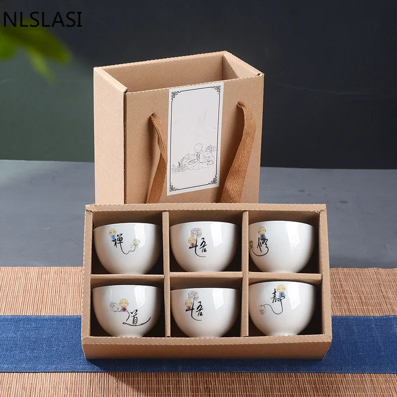 6pcs / lot six small monk Zen big tea cup ceramic high white porcelain Tea set tea set ceramic art Tea set tea master cup
6pcs / lot six small monk Zen big tea cup ceramic high white porcelain Tea set tea set ceramic art Tea set tea master cup