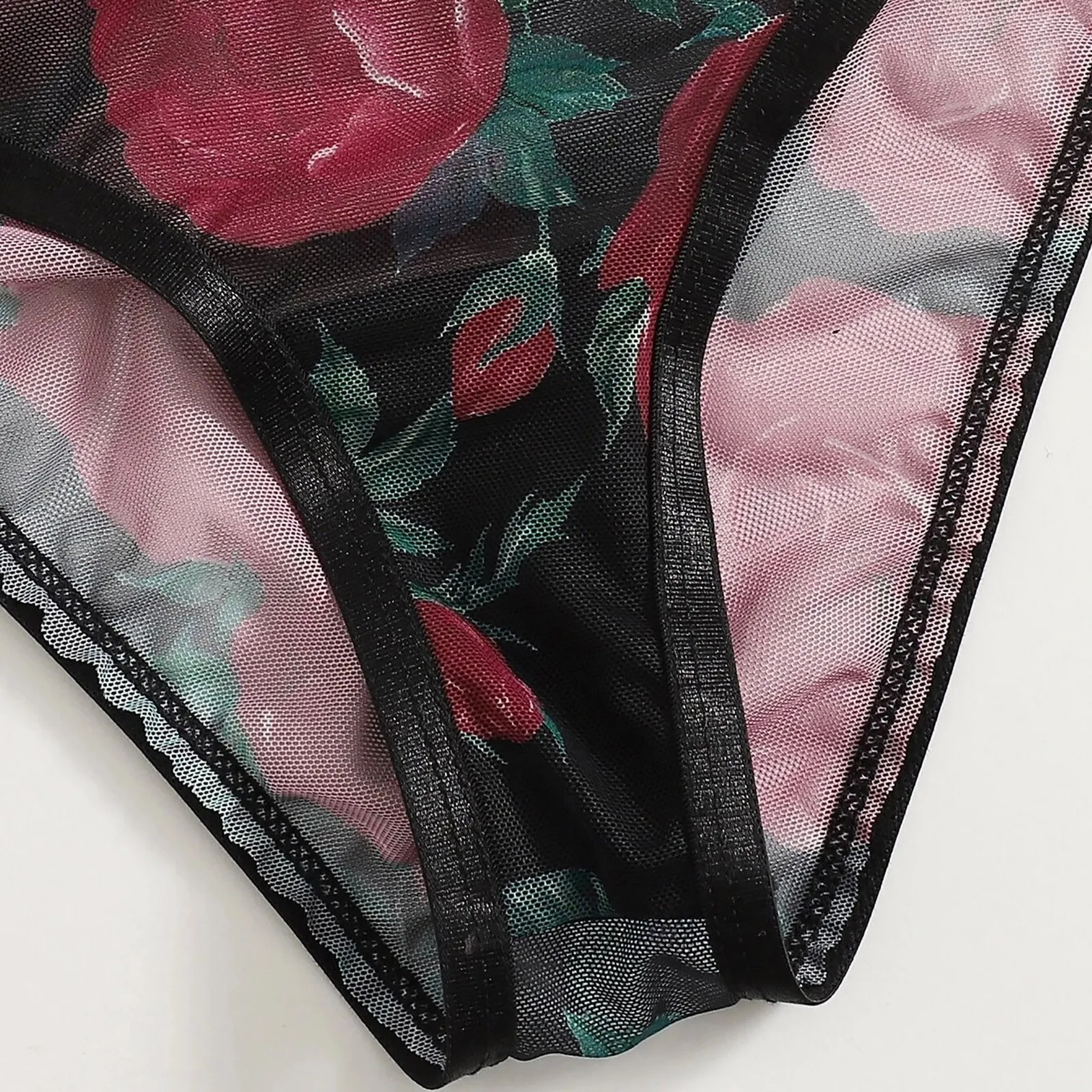 2pcs Sexy Rose Print Lace Lingerie Set Wireless Bra+Panties Women See-Through Exotic Underclothes Ladies Lace Underwear
2pcs Sexy Rose Print Lace Lingerie Set Wireless Bra+Panties Women See-Through Exotic Underclothes Ladies Lace Underwear