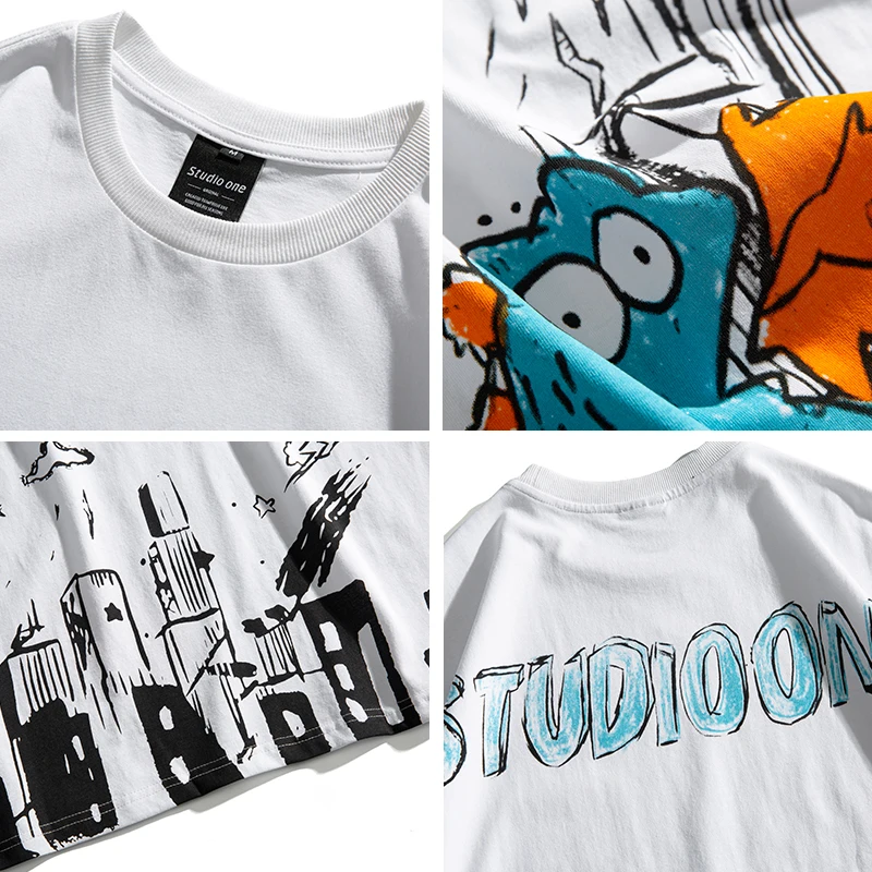 2021 New Summer Oversize Women's T-shirt Men's Tees High Street Hip Hop Short Sleeve Shirt Couple Unisex Bf Style University 
2021 New Summer Oversize Women's T-shirt Men's Tees High Street Hip Hop Short Sleeve Shirt Couple Unisex Bf Style University