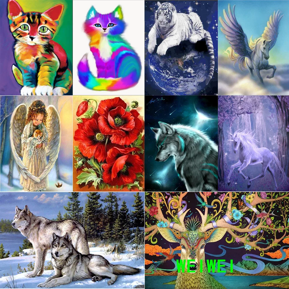 weiwei 5D Diamond Painting Animal Diamond Mosaic Sticker Embroidery Flower Home Decoration Pattern DIY Handmade New Year Gift
weiwei 5D Diamond Painting Animal Diamond Mosaic Sticker Embroidery Flower Home Decoration Pattern DIY Handmade New Year Gift