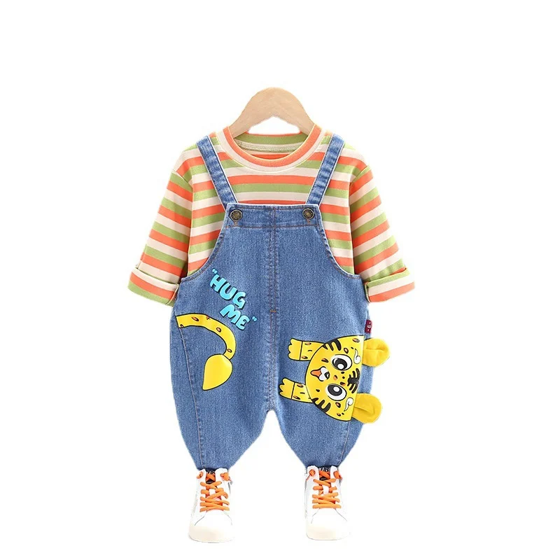 Spring Baby Girls Clothes Children Boys Cotton T-Shirt Overalls 2Pcs/Sets Autumn Kids Cartoon Tracksuits Toddler Casual Costume
Spring Baby Girls Clothes Children Boys Cotton T-Shirt Overalls 2Pcs/Sets Autumn Kids Cartoon Tracksuits Toddler Casual Costume