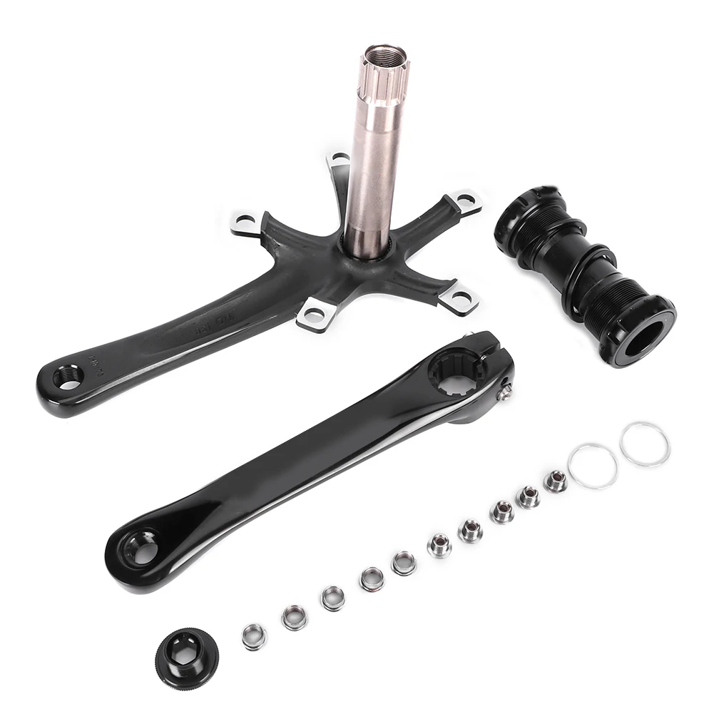 Aluminium Alloy Road Folding Bike Modified Crankset Bicycle Left Right Crank Hollow Bottom Bracket Cycling Acessory(Black Crank
Aluminium Alloy Road Folding Bike Modified Crankset Bicycle Left Right Crank Hollow Bottom Bracket Cycling Acessory(Black Crank