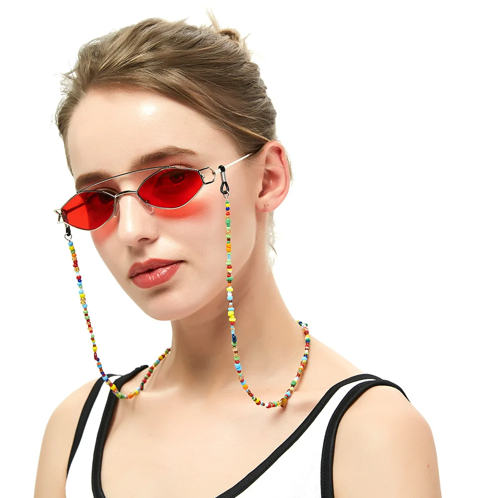 Fashion Glasses Chain Women Metal Sunglasses Cords Colorful Beaded Eyeglass Lanyard Hold Straps Eyewear Retainer
Fashion Glasses Chain Women Metal Sunglasses Cords Colorful Beaded Eyeglass Lanyard Hold Straps Eyewear Retainer