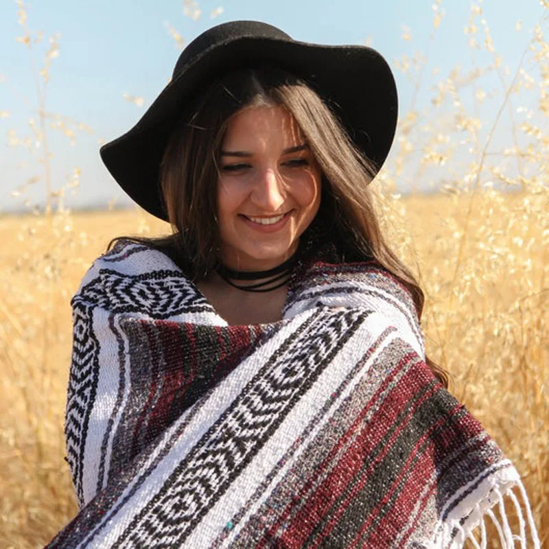 Authentic Mexican Blanket - Yoga Blanket, Handwoven Serape Blanket, Perfect as Beach Blanket, Picnic Blanket, Outdoor Blanket
Authentic Mexican Blanket - Yoga Blanket, Handwoven Serape Blanket, Perfect as Beach Blanket, Picnic Blanket, Outdoor Blanket