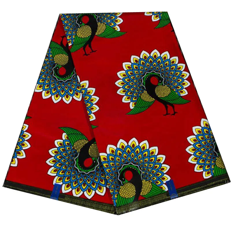 2021 Peacock cotton batik Double prints 100% Cotton Wax African Dress Fabric European and American Printed Cloth 
2021 Peacock cotton batik Double prints 100% Cotton Wax African Dress Fabric European and American Printed Cloth