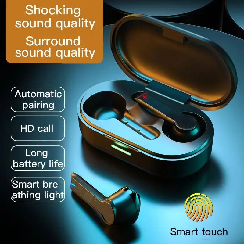 New L32 TWS Wireless Earphones Bluetooth 5.0 Headset Fingerprint Touch Waterproof Sports Earbud 9D Stereo Music Gaming Headphone
New L32 TWS Wireless Earphones Bluetooth 5.0 Headset Fingerprint Touch Waterproof Sports Earbud 9D Stereo Music Gaming Headphone