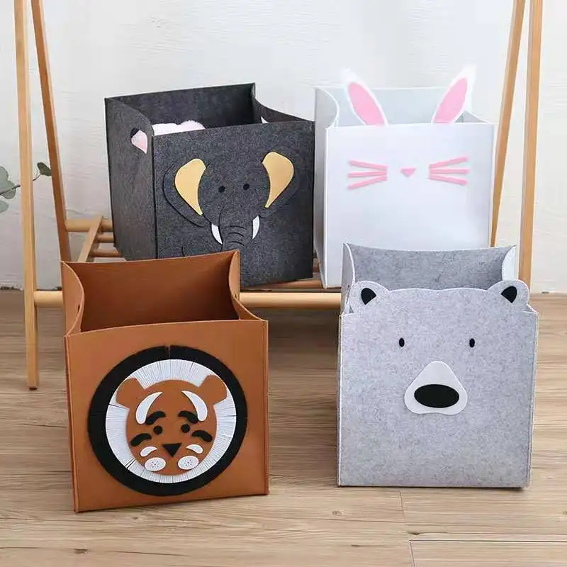 Large Capacity Felt Storage Basket Cute Cartoon Children's Toy Storage Box Sundries Clothes Washable Felt Dirty Clothes Basket
Large Capacity Felt Storage Basket Cute Cartoon Children's Toy Storage Box Sundries Clothes Washable Felt Dirty Clothes Basket