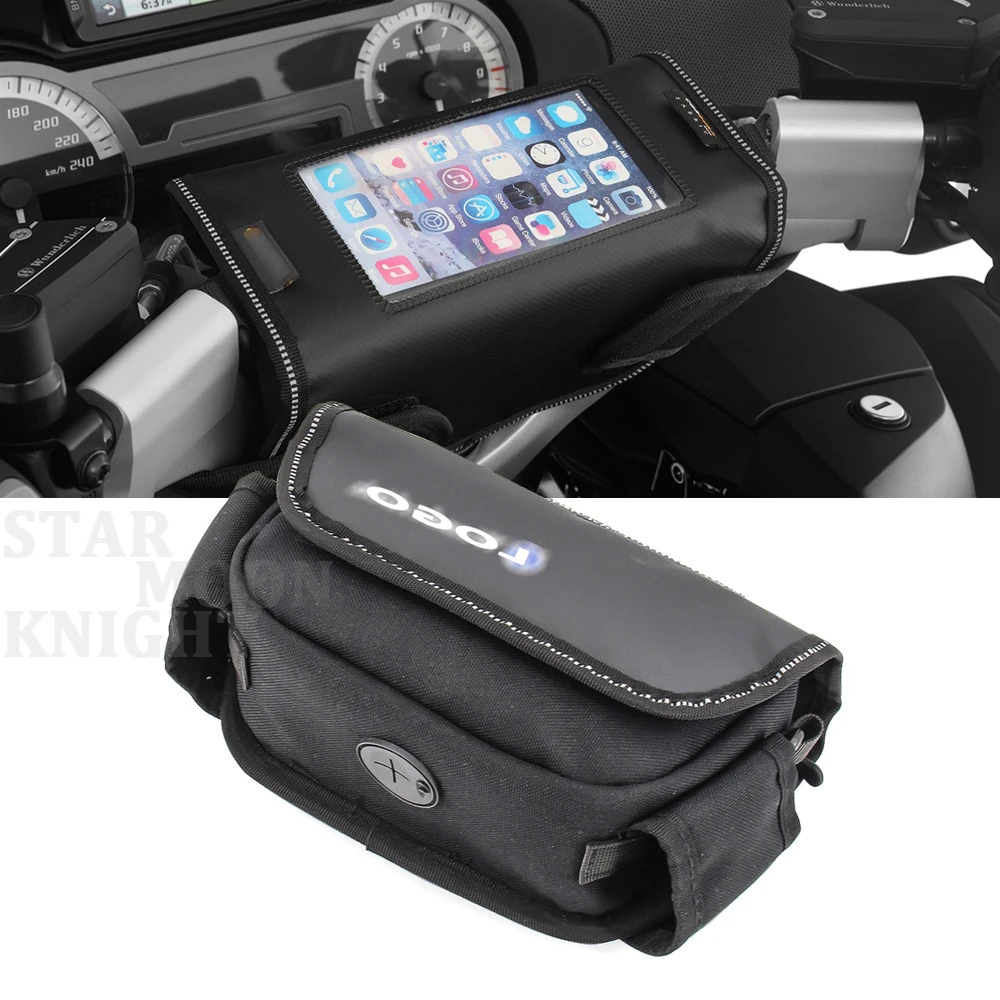 Motorcycle handlebar bag Phone holder Storage package For BMW R1200RT R1250RT K1600GTL R1100RT R1150RT R850RT R850R
Motorcycle handlebar bag Phone holder Storage package For BMW R1200RT R1250RT K1600GTL R1100RT R1150RT R850RT R850R