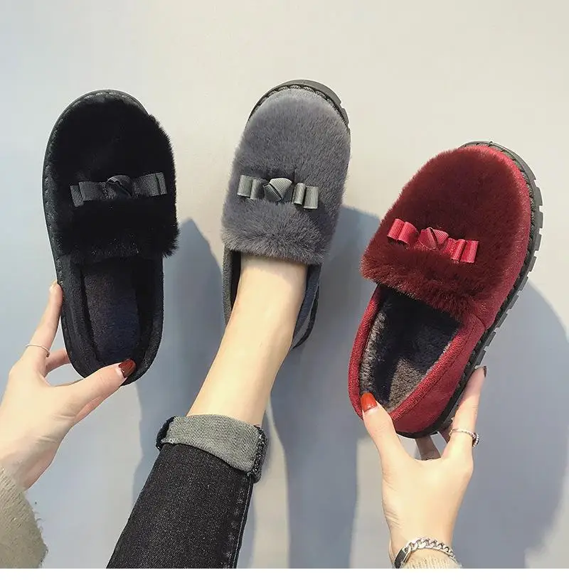 Plus Velvet Warm Simple Women Shoes 2019 Fashion New Casual Solid Colors Cotton Shoe Women Winter Home Flat Shoes Comfortable
Plus Velvet Warm Simple Women Shoes 2019 Fashion New Casual Solid Colors Cotton Shoe Women Winter Home Flat Shoes Comfortable