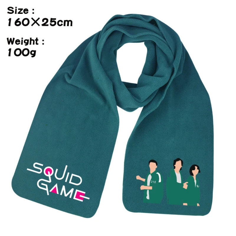 Korea TV Squid Game Scarf Winter Warm Plush Scarves Halloweem Cosplay Men and Women
Korea TV Squid Game Scarf Winter Warm Plush Scarves Halloweem Cosplay Men and Women