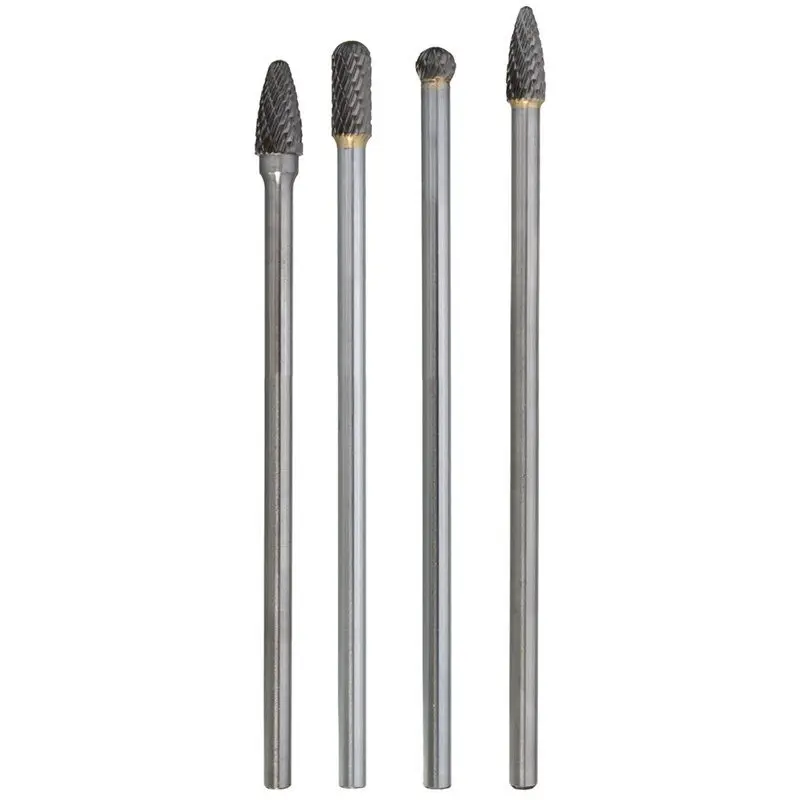 6" Long Reach Rotary Burr 4pc Set Double Cut Tungsten Carbide Bit 1/4" Shank Carbide Rotary Tools
6" Long Reach Rotary Burr 4pc Set Double Cut Tungsten Carbide Bit 1/4" Shank Carbide Rotary Tools