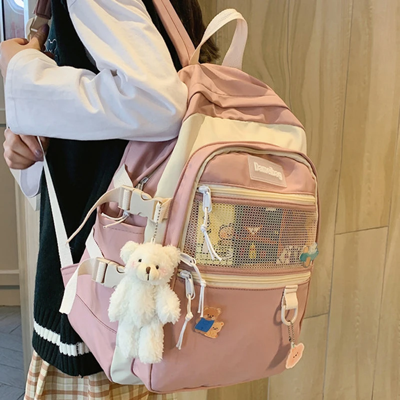 2021 Fashion Women Backpack Cute Nylon Student Schoolbag Kawaii Bags Ladies Large Capacity Laptop Bagpack Girl Bookbag Mochila
2021 Fashion Women Backpack Cute Nylon Student Schoolbag Kawaii Bags Ladies Large Capacity Laptop Bagpack Girl Bookbag Mochila
