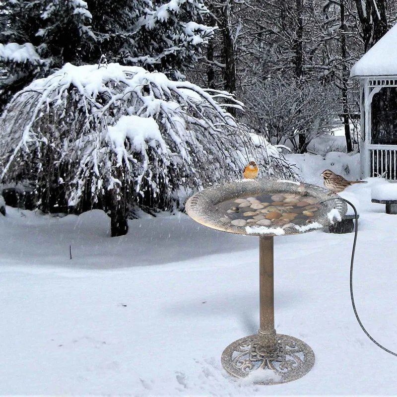 Bird Bath De-Icer Heater With Aluminum Base Outdoors Winter Deicer Deicer Water Heater Thermostatically(Us Plug)
Bird Bath De-Icer Heater With Aluminum Base Outdoors Winter Deicer Deicer Water Heater Thermostatically(Us Plug)