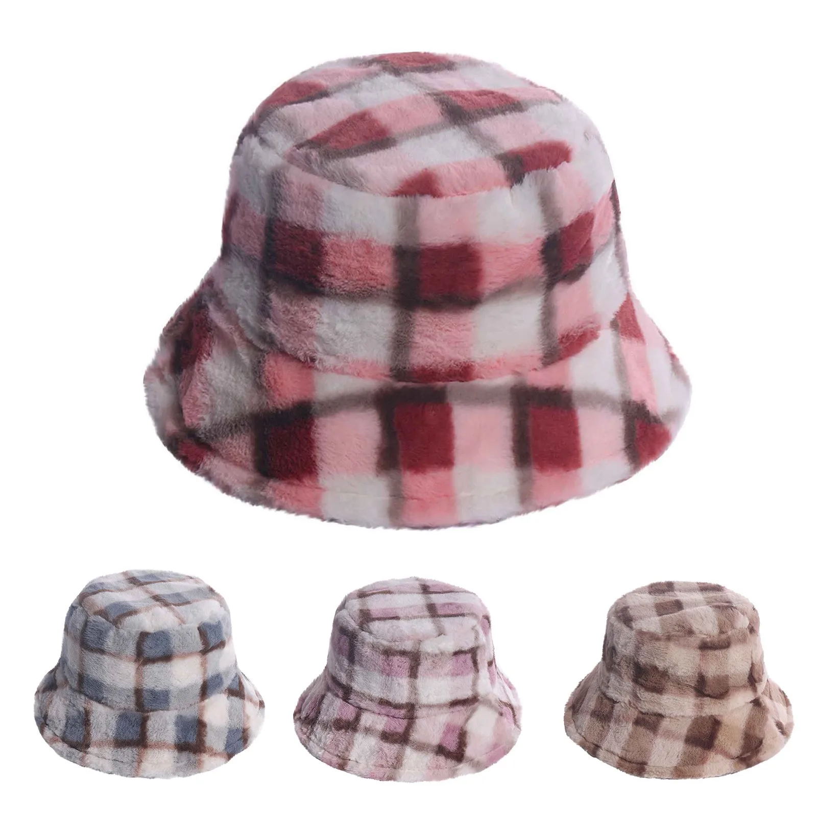 Fashion hats Autumn winter Faux Fur Leopard cow womens bucket hats Thick Warm lady hats Outdoor Travel Velvet Fisherman Hats 
Fashion hats Autumn winter Faux Fur Leopard cow womens bucket hats Thick Warm lady hats Outdoor Travel Velvet Fisherman Hats