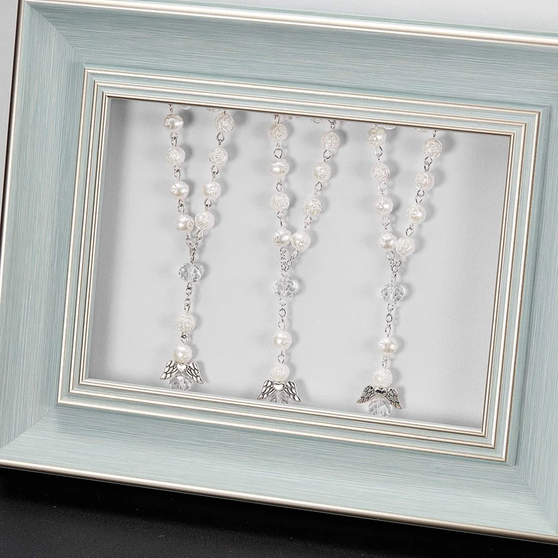 30 Pcs Baptism Acrylic Rosary Beads Mini Rosaries Angel With Organza Bags For The First Communion Baptism Party Favors
30 Pcs Baptism Acrylic Rosary Beads Mini Rosaries Angel With Organza Bags For The First Communion Baptism Party Favors