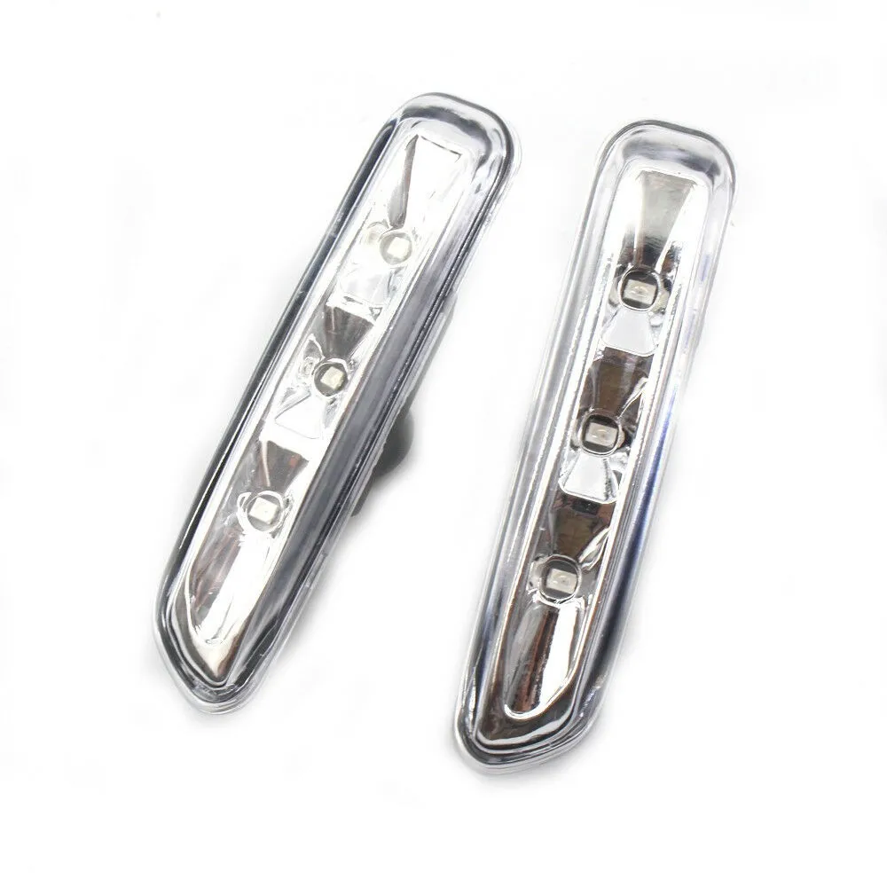 CLEAR LENS LED SIDE MARKER LIGHT SET FOR BMW E46 4DR 99-01 & 2DR COUPE 99-03 NEW LED Side Marker Lights
CLEAR LENS LED SIDE MARKER LIGHT SET FOR BMW E46 4DR 99-01 & 2DR COUPE 99-03 NEW LED Side Marker Lights