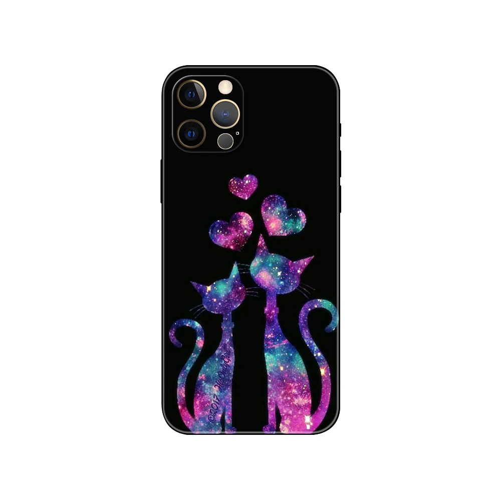 Черный чехол из ТПУ для iphone 5 5s se 2020 6 6s 7 8 plus x 10 XR XS 11 12 mini pro MAX задняя крышка с
