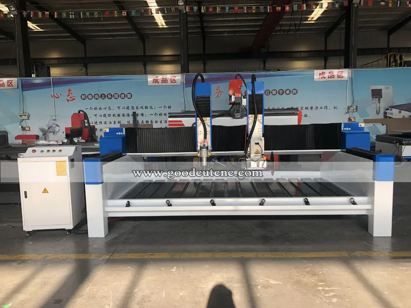 Double heads 5.5kw spindle and saw carving cutting 5 axis stone cnc router 1325 for stone
Double heads 5.5kw spindle and saw carving cutting 5 axis stone cnc router 1325 for stone