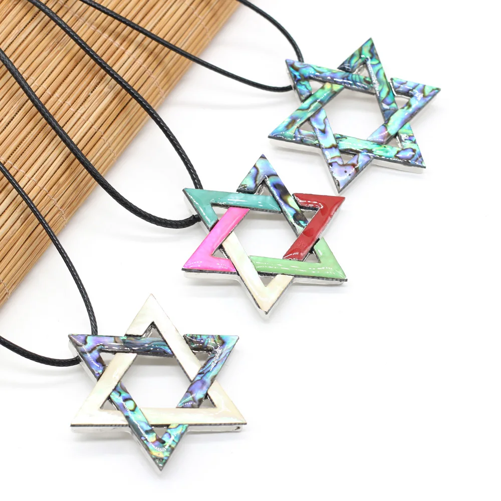 Pentagram Natural Mother of Pearl Abalone Shell Necklace for Man Woman Luxury Quality Pendant Neck Chain Jewelry Gifts Wholesale
Pentagram Natural Mother of Pearl Abalone Shell Necklace for Man Woman Luxury Quality Pendant Neck Chain Jewelry Gifts Wholesale