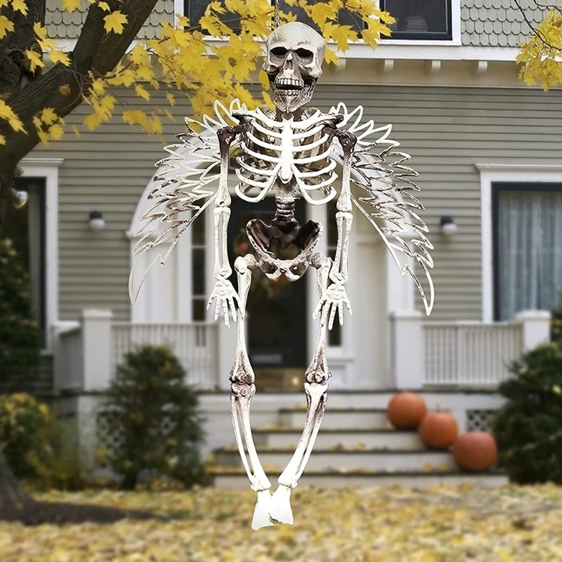 

69HF Хэллоуин передвижной Череп Скелет реквизит полное тело реалистичные человеческие кости