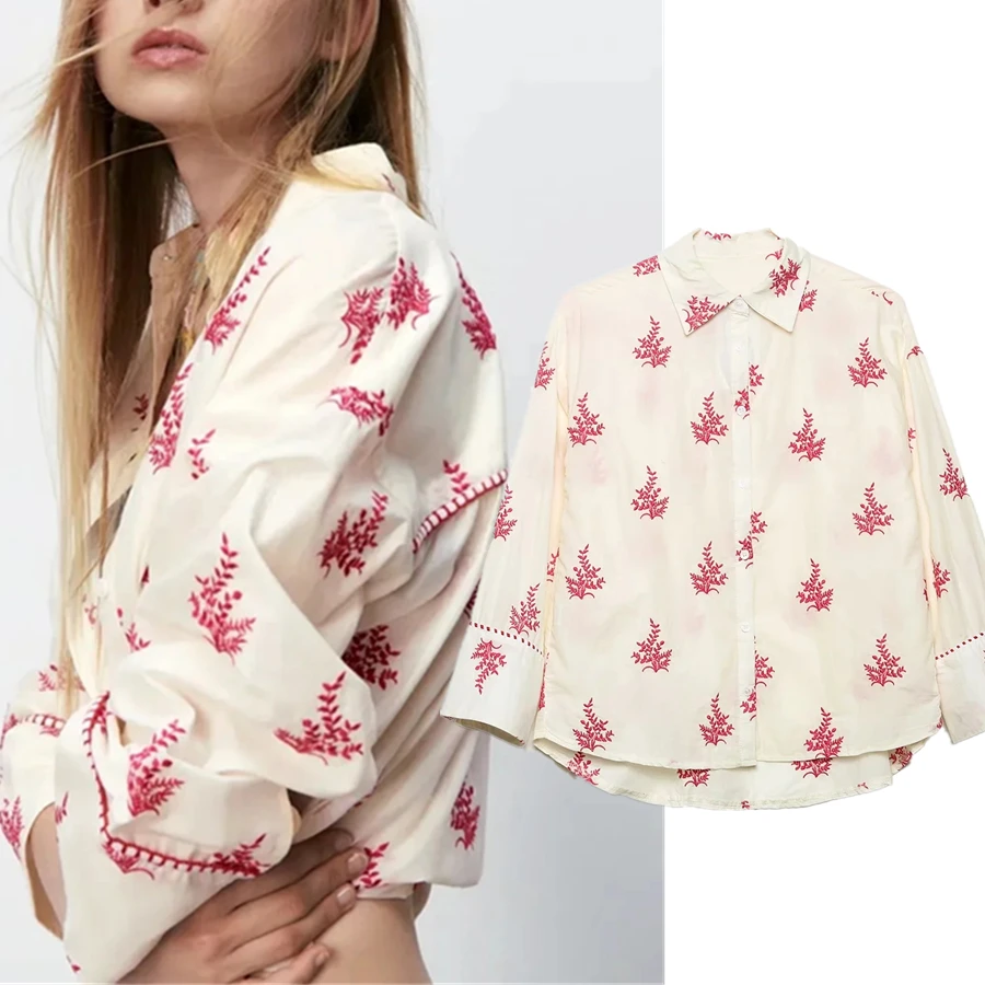 Elmsk Blusas Mujer De Moda 2021 английский стиль High Street тропическая Вышивка Повседневная Блузка женские свободные карманы рубашка Топы
Elmsk Blusas Mujer De Moda 2021 английский стиль High Street тропическая Вышивка Повседневная Блузка женские свободные карманы рубашка Топы