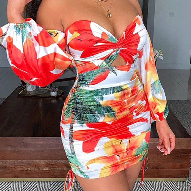 Sexy Off Shoulder Long Sleeve Ruched Bodycon Dress 2021 Women Bohemian Beach Holiday Hollow Out Slim Bandage Pleated Dresses
Sexy Off Shoulder Long Sleeve Ruched Bodycon Dress 2021 Women Bohemian Beach Holiday Hollow Out Slim Bandage Pleated Dresses