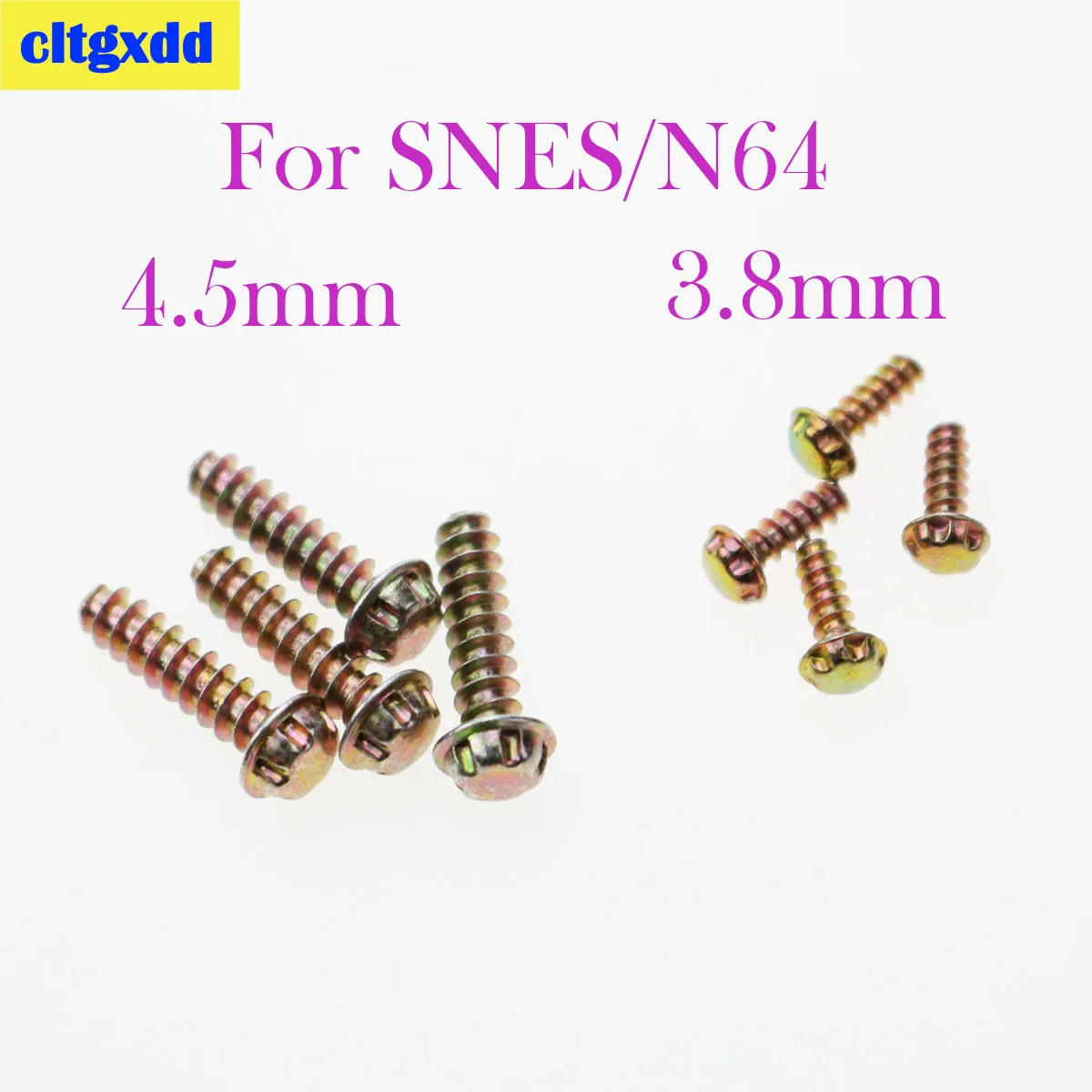 cltgxdd 100Pcs/Lot 3.8mm 4.5mm include ScrewDriver Bit Cartridge Case Screw for NES SNES N64 GB Game Cartridge case
cltgxdd 100Pcs/Lot 3.8mm 4.5mm include ScrewDriver Bit Cartridge Case Screw for NES SNES N64 GB Game Cartridge case