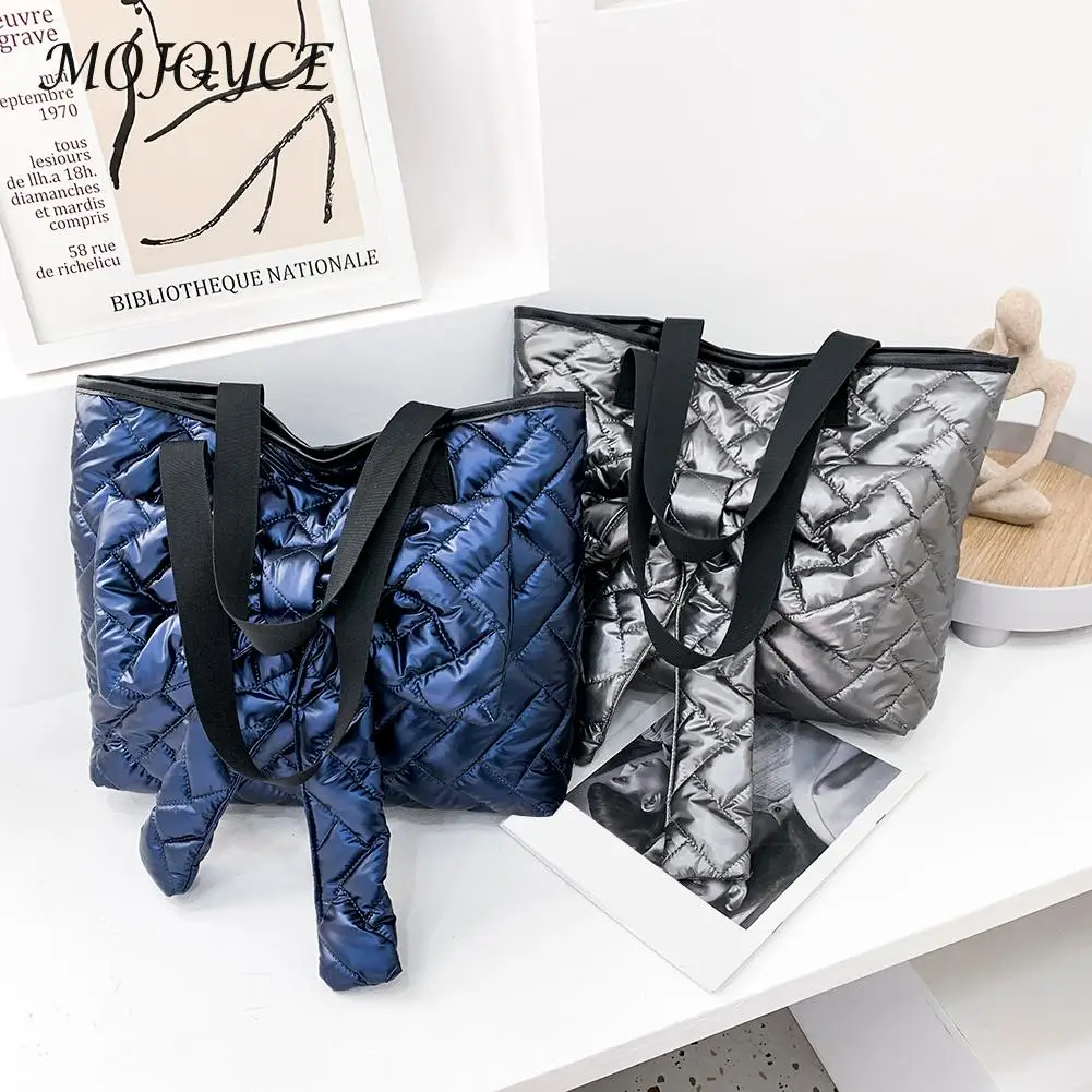 Female Quilted Cotton Padded Armpit Bag Ruched Large Capacity Tote Shoulder Bag for Women Shopping Travel Top-Handle Bags 
Female Quilted Cotton Padded Armpit Bag Ruched Large Capacity Tote Shoulder Bag for Women Shopping Travel Top-Handle Bags