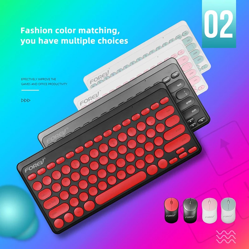 2.4G Wireless Keyboard and Mouse Cover Office Retro Punk Round 78 Key Keycap for PC Desktop Computer Laptops Accessories Mice
2.4G Wireless Keyboard and Mouse Cover Office Retro Punk Round 78 Key Keycap for PC Desktop Computer Laptops Accessories Mice