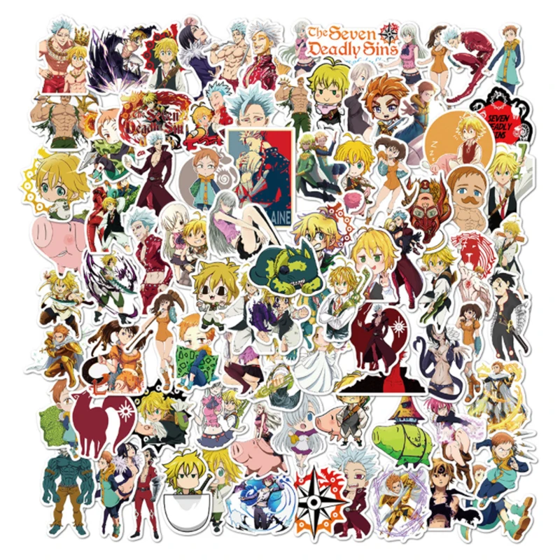 100 pcs Japanese comics seven deadly sins Graffiti Waterproof Skateboard Travel Suitcase Phone Laptop Luggage Stickers Cute
100 pcs Japanese comics seven deadly sins Graffiti Waterproof Skateboard Travel Suitcase Phone Laptop Luggage Stickers Cute