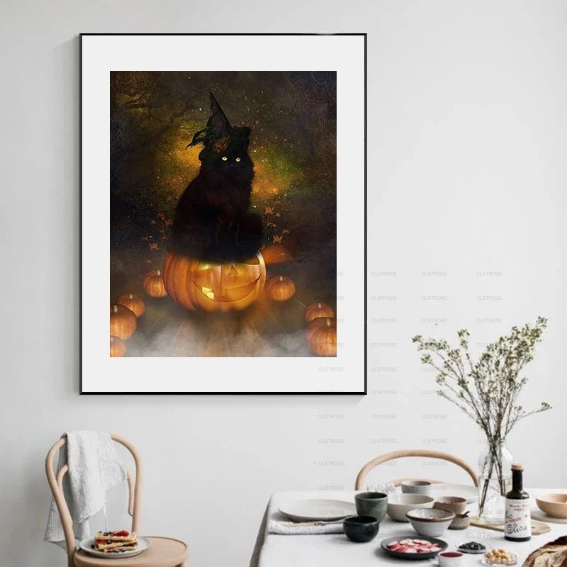 Diamond Painting Diy 5D European and American Style Acrylic Material Various Evil Pumpkin Ghost with Pumpkin Cat Pattern
Diamond Painting Diy 5D European and American Style Acrylic Material Various Evil Pumpkin Ghost with Pumpkin Cat Pattern