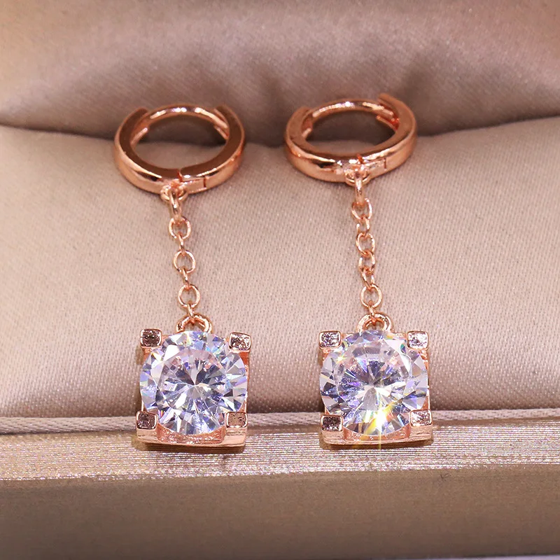Luxury Female Drop Earrings Fashion Silver rose Gold Wedding Earrings Jewelry Vintage Long Dangle Earrings For Women
Luxury Female Drop Earrings Fashion Silver rose Gold Wedding Earrings Jewelry Vintage Long Dangle Earrings For Women