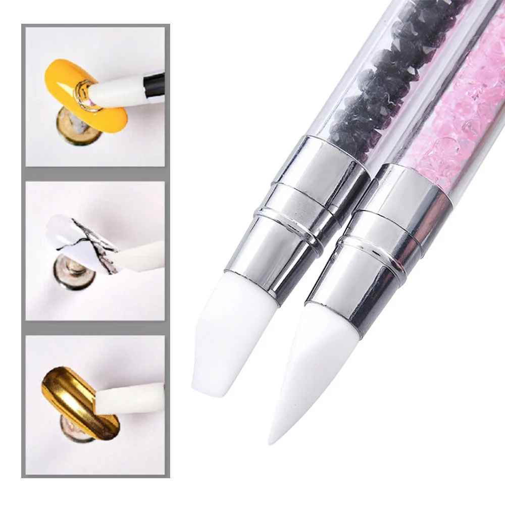 1 Pcs Nail Art Brush Pen New Double Way Rhinestone Silicone Head Carving Dotting for Women DIY Brush Decoration Manicure Tools
1 Pcs Nail Art Brush Pen New Double Way Rhinestone Silicone Head Carving Dotting for Women DIY Brush Decoration Manicure Tools