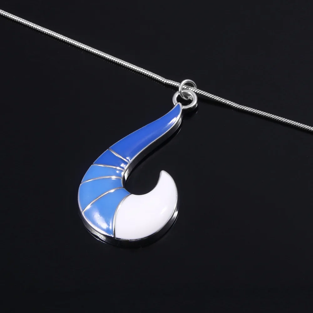 Anime Ladybug Girl Necklace Hook Conch Marina Blue and White Foxtail Pendant Gifts for Ladies Children | Украшения и аксессуары