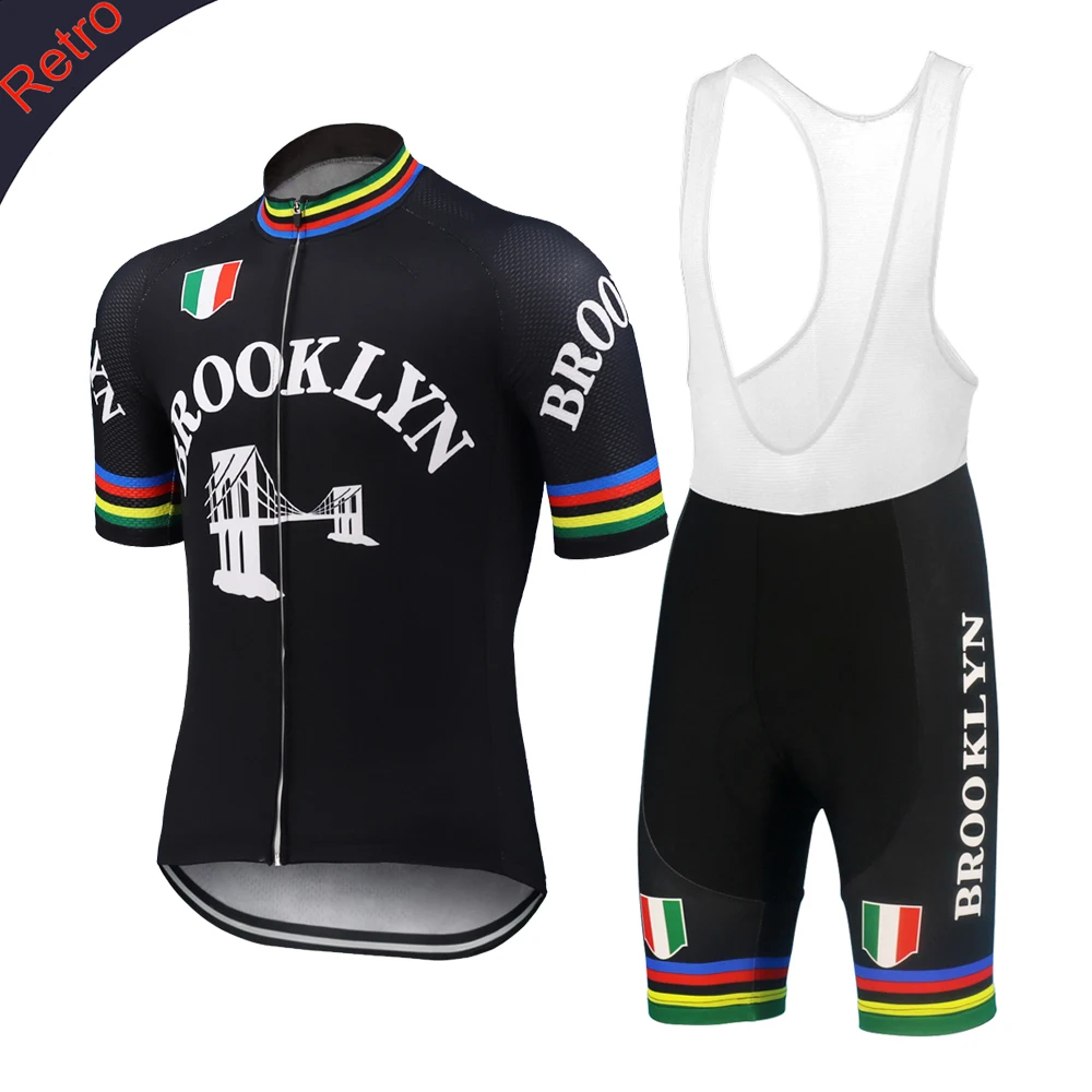 BROO KLYN Retro Men's Cycling Jerseys Set Outdoor Sports Bicycle Wear 9D Gel Breathable Pad Triathlon Suitable for Mountain Bike
BROO KLYN Retro Men's Cycling Jerseys Set Outdoor Sports Bicycle Wear 9D Gel Breathable Pad Triathlon Suitable for Mountain Bike