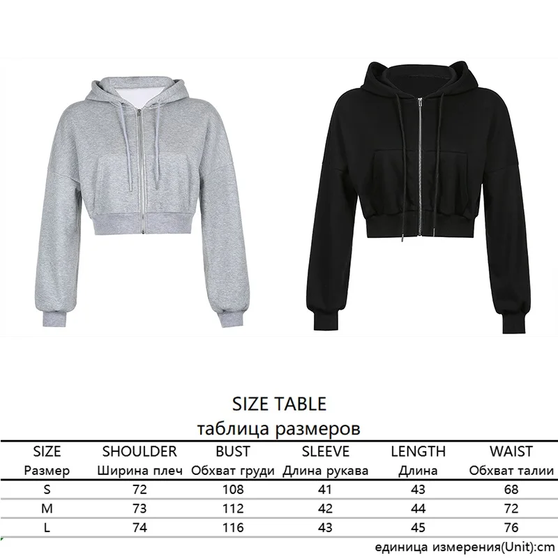 CAIDA Short Hoodies Women Solid Sweatshirt Tracksuit Long Sleeve Female Crop Top 2020 Fashion Korean Clothing Harajuku
CAIDA Short Hoodies Women Solid Sweatshirt Tracksuit Long Sleeve Female Crop Top 2020 Fashion Korean Clothing Harajuku